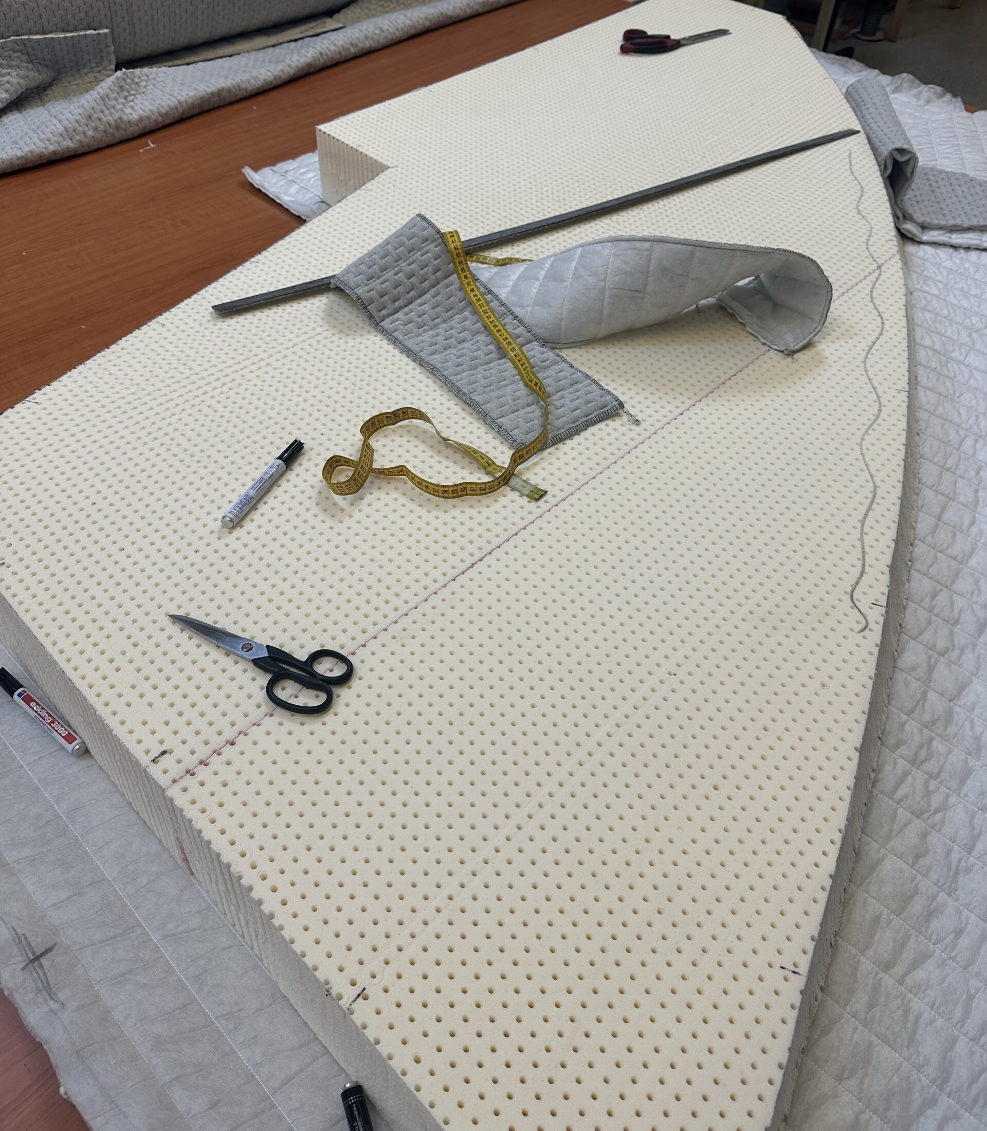 Matras in de maak